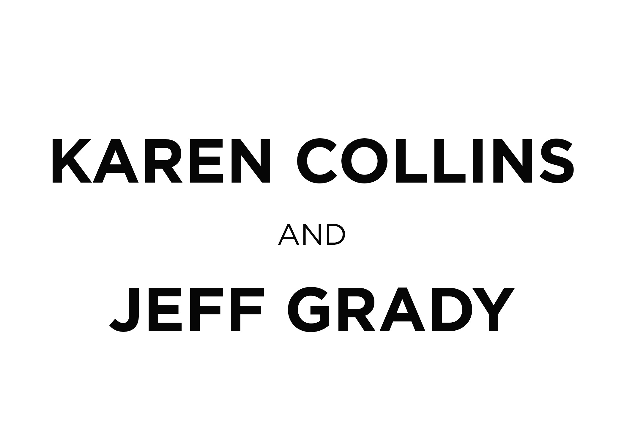 Karen Collins and Jeff Brady sponsors