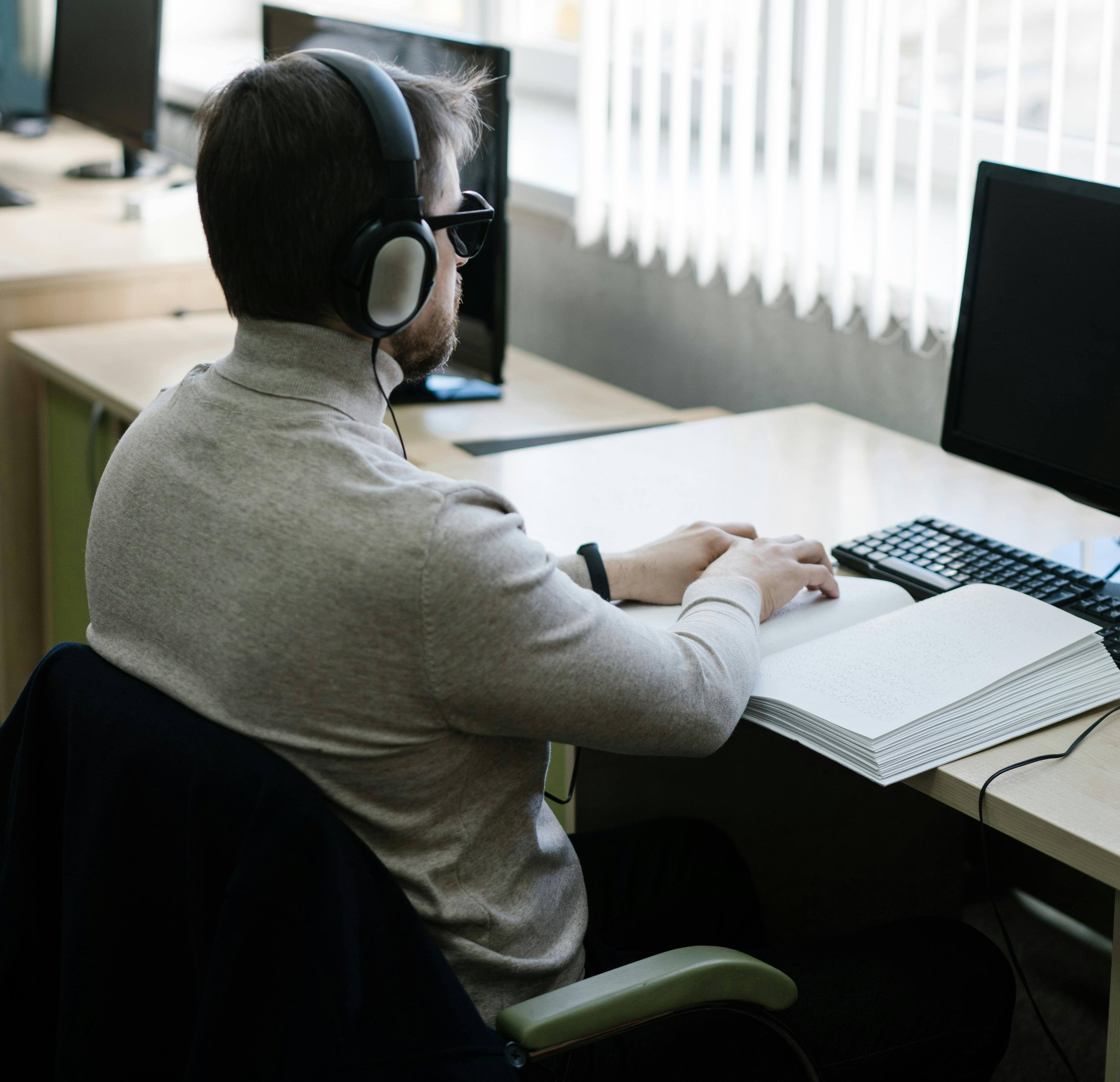 Person on computer