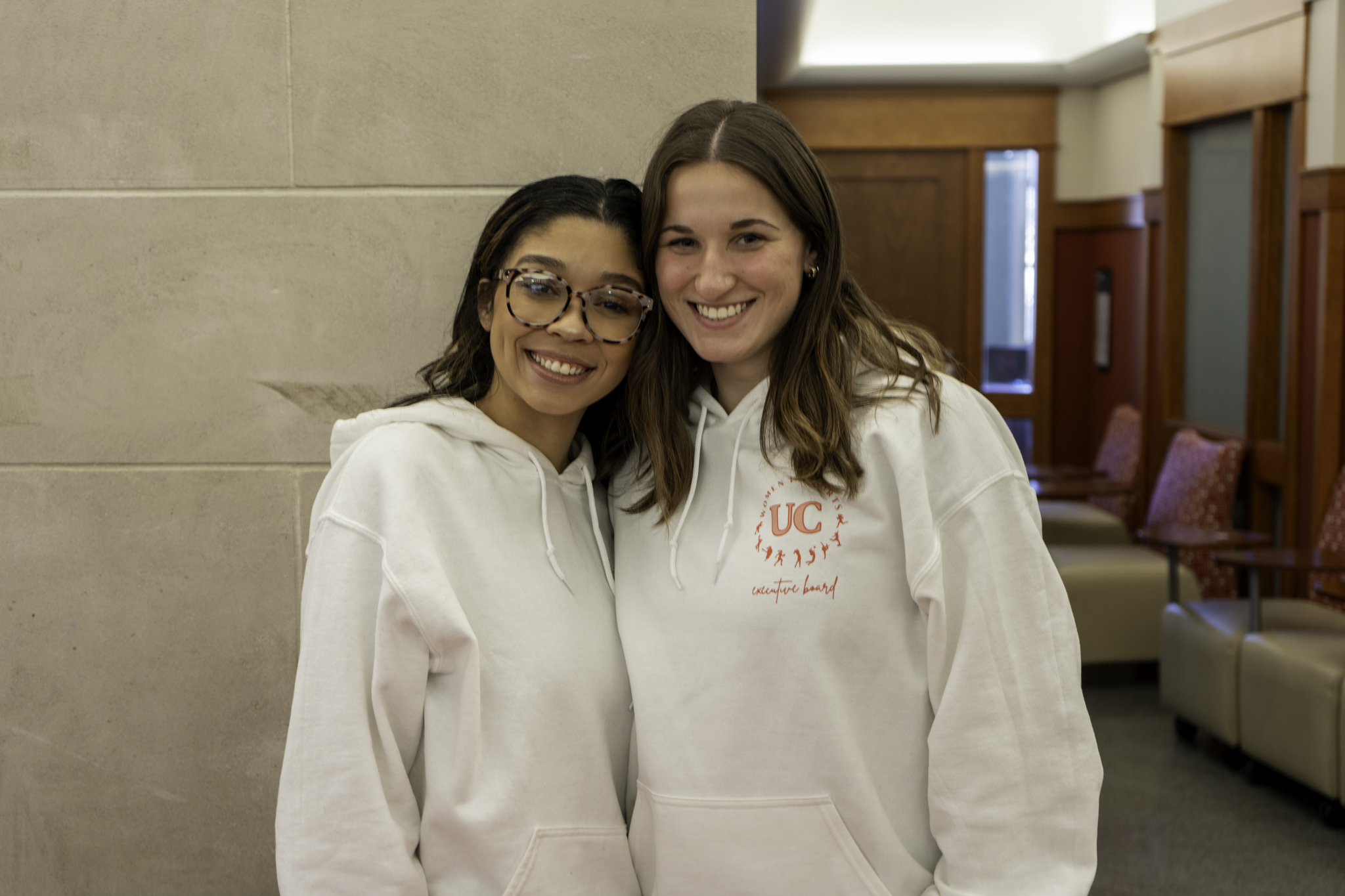 Female students smiling for photo