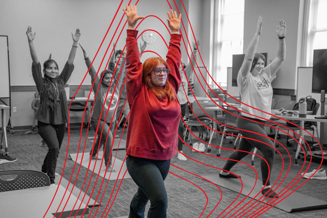Students in the Human Serives Yoga studies program