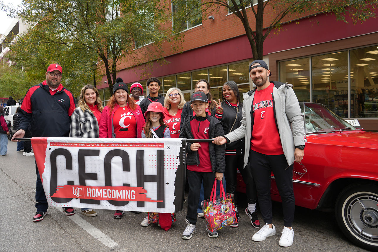 Photo of CECH Staff at Homecoming