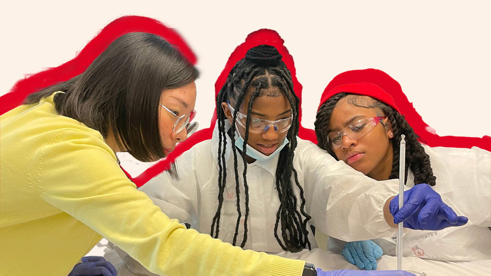 Student from school of education program teaching your kids